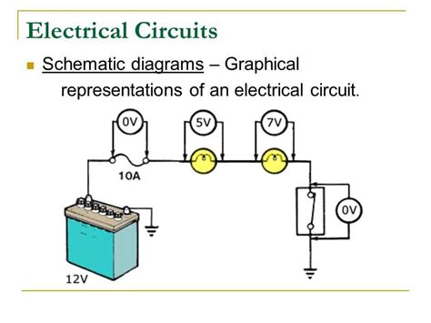 Diagram of an electrical circuit in a construction machine with a marked hebel
