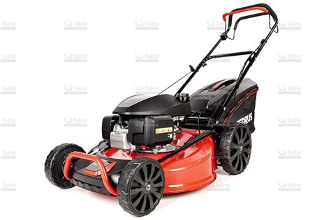 Ilustracja przedstawiająca kosiarkę Husqvarna z silnikiem Honda, ze szczególnym uwzględnieniem obudowy silnika.