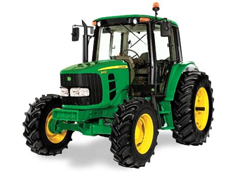 Dimensions diagram for a John Deere 6430 tractor