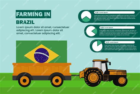 Infographics showing the construction of an agricultural trailer with highlighted features (e.g., smooth interior, trapezoidal shape, steering axle)