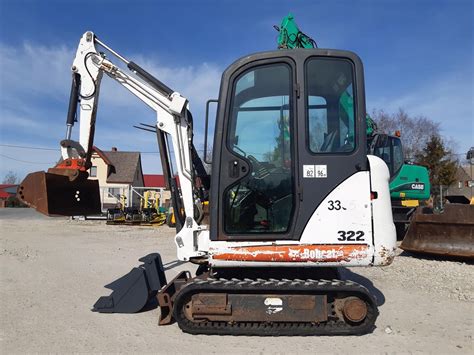 Zdjęcie minikoparki Bobcat 322 w akcji