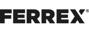 The Ferrex brand logo and a collection of various power tools, including drills, saws, and sanders.