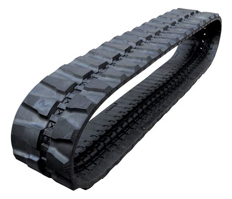 Technical drawing or photo of an asymmetric rubber track 300x55.5x79Y