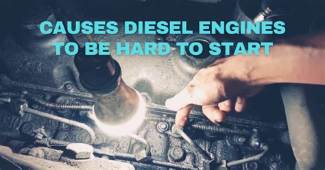 Infographics showing the diesel engine starting process in cold weather