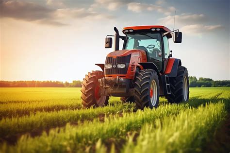 zdjęcie ciągnika współpracującego z broną talerzową na polu