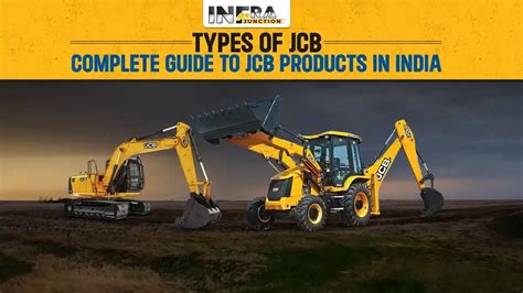 Infographic comparing different models of JCB machines and their applications