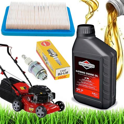 Zestaw do konserwacji kosiarki Briggs & Stratton (olej, filtr powietrza, świeca)