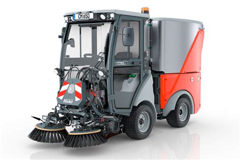 schemat budowy Hako Citymaster 650 z zaznaczonymi kluczowymi elementami konstrukcyjnymi