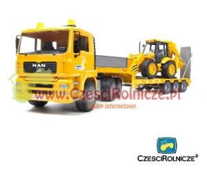 zdjęcie zestawu BRUDER 02776 Man z naczepą i koparką JCB