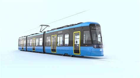 wizualizacja nowego tramwaju niskopodłogowego dla Warszawy